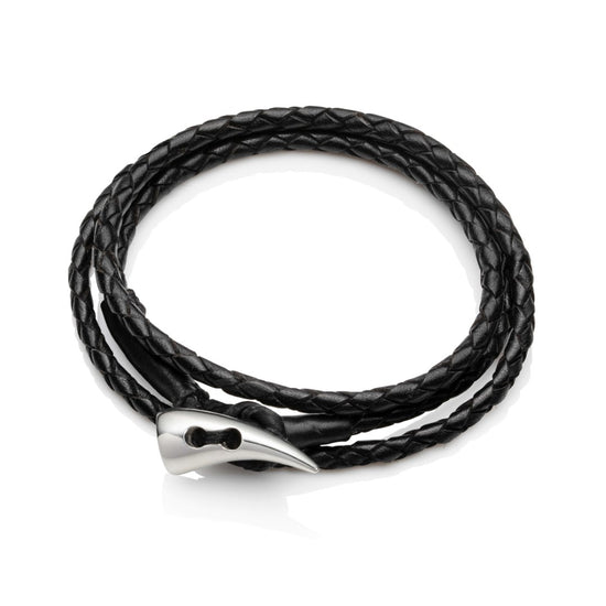 Faru Men's Leather Wrap Bracelet