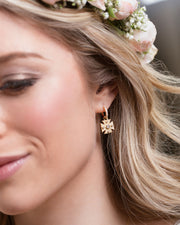 Signature Yellow Maltese Cross Charm Earrings