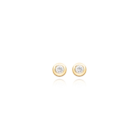 Diamond Solitaire Earrings