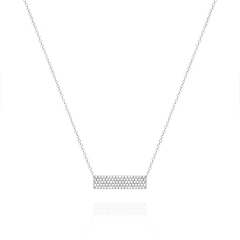 White Bar Necklace
