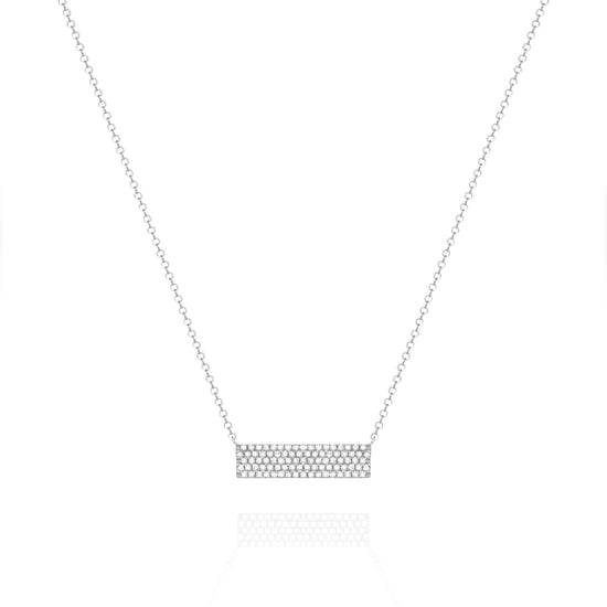White Bar Necklace