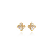 Diamond Clover Earrings