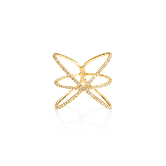 Diamond Cross Ring