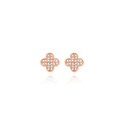 Diamond Clover Earrings
