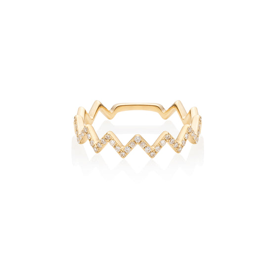 Zig-Zag Diamond Ring
