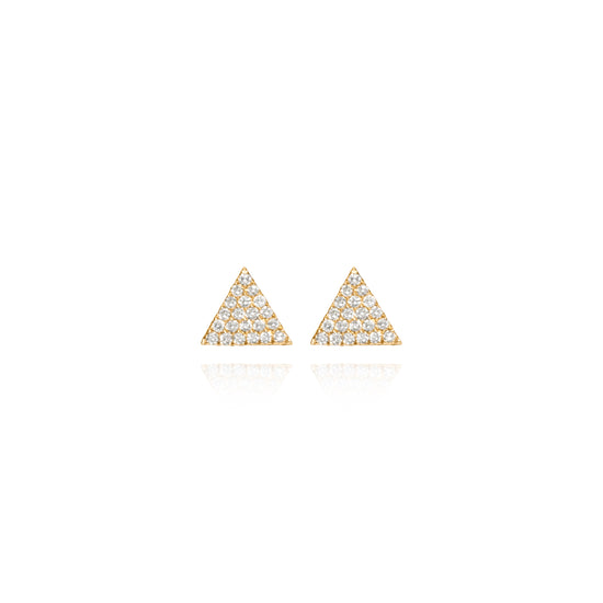 Diamond Triangle Earrings
