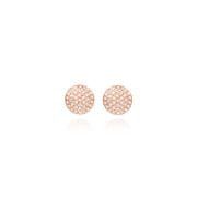 Diamond Round Earrings
