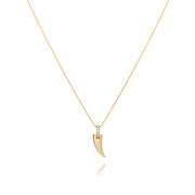 Faru Mini Gold Horn Pendant