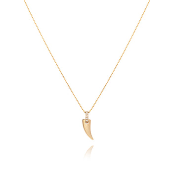 Faru Mini Gold Horn Pendant