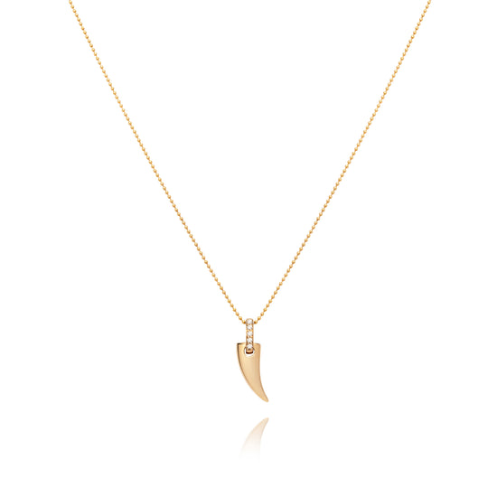 Faru Mini Gold Horn Pendant