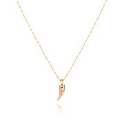 Faru Mini Gold Horn Pendant
