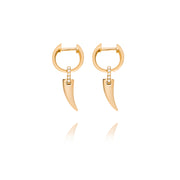 Faru Mini Gold Charm Earrings