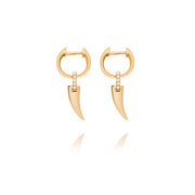 Faru Mini Gold Charm Earrings