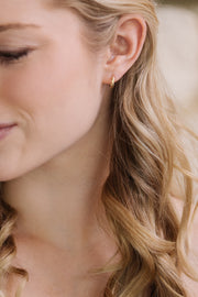 Faru Onyx Charm Earrings with Black Diamonds