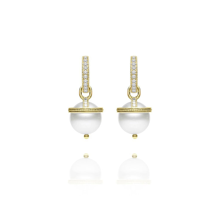 Signature Pearl Orb Charm Earrings