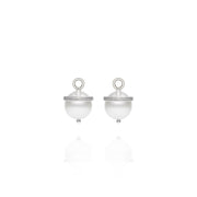 White Gold South Sea Pearl Orb Earring Charms