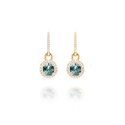 Blue Spinel Charm Earrings