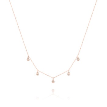 Rose Teardrop Necklace