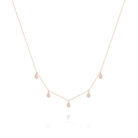 Rose Teardrop Necklace