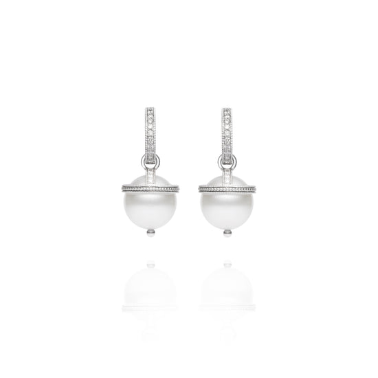 Signature South Sea Pearl Orb Charm Earrings