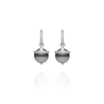 Signature Tahitian Pearl Orb Charm Earrings