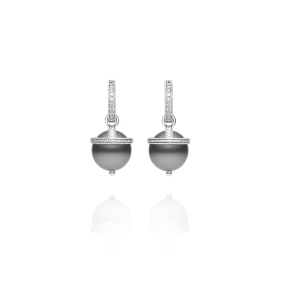 Signature Tahitian Pearl Orb Charm Earrings