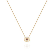 Signature Tourmaline Maltese Cross Necklace