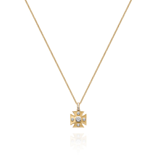 Signature Maltese Cross Charm Pendant