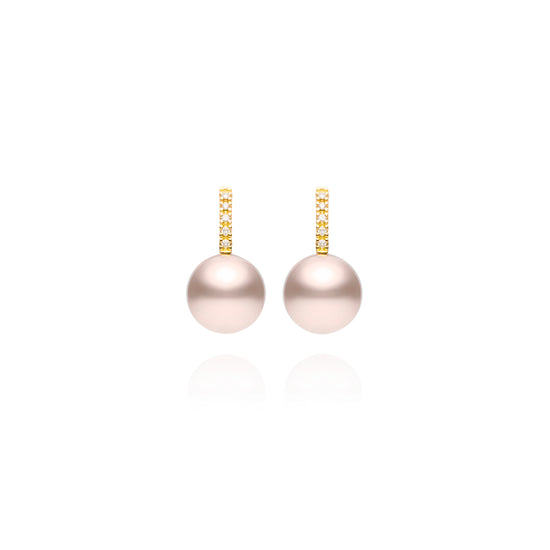 Signature Shepherd's Hook Burmese Pearl Earrings