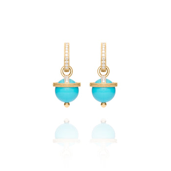 Signature Turquoise Orb Charm Earrings